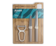 Altom Kpl. 4 elementowy do krojenia: deska bambusowa 24x33x1 cm + - 1580563 - zdjęcie 4